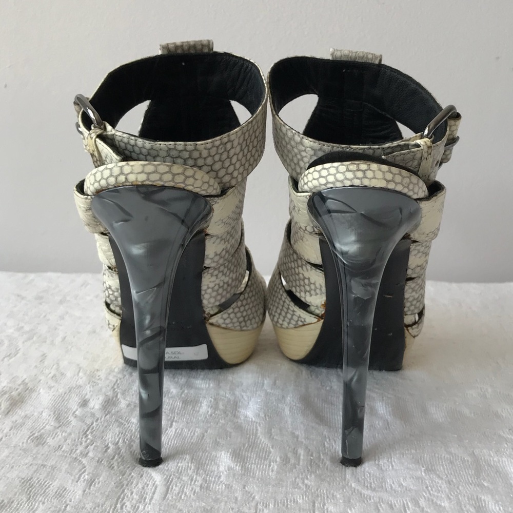 Devi Kroell**Exotic Python Snake Skin White Stile… - image 6